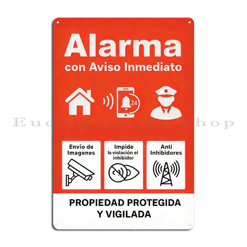 Home Security Systems - Retro 24 saat Alarm Sistemi Metal