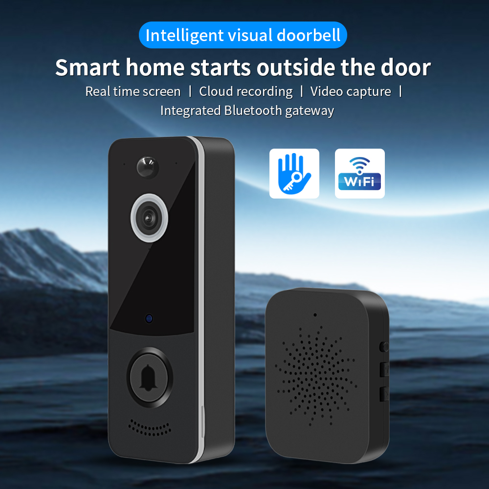 Home Security Monitoring Service - 1080P WIFI Görüntülü Kapı Zili TTLOCK