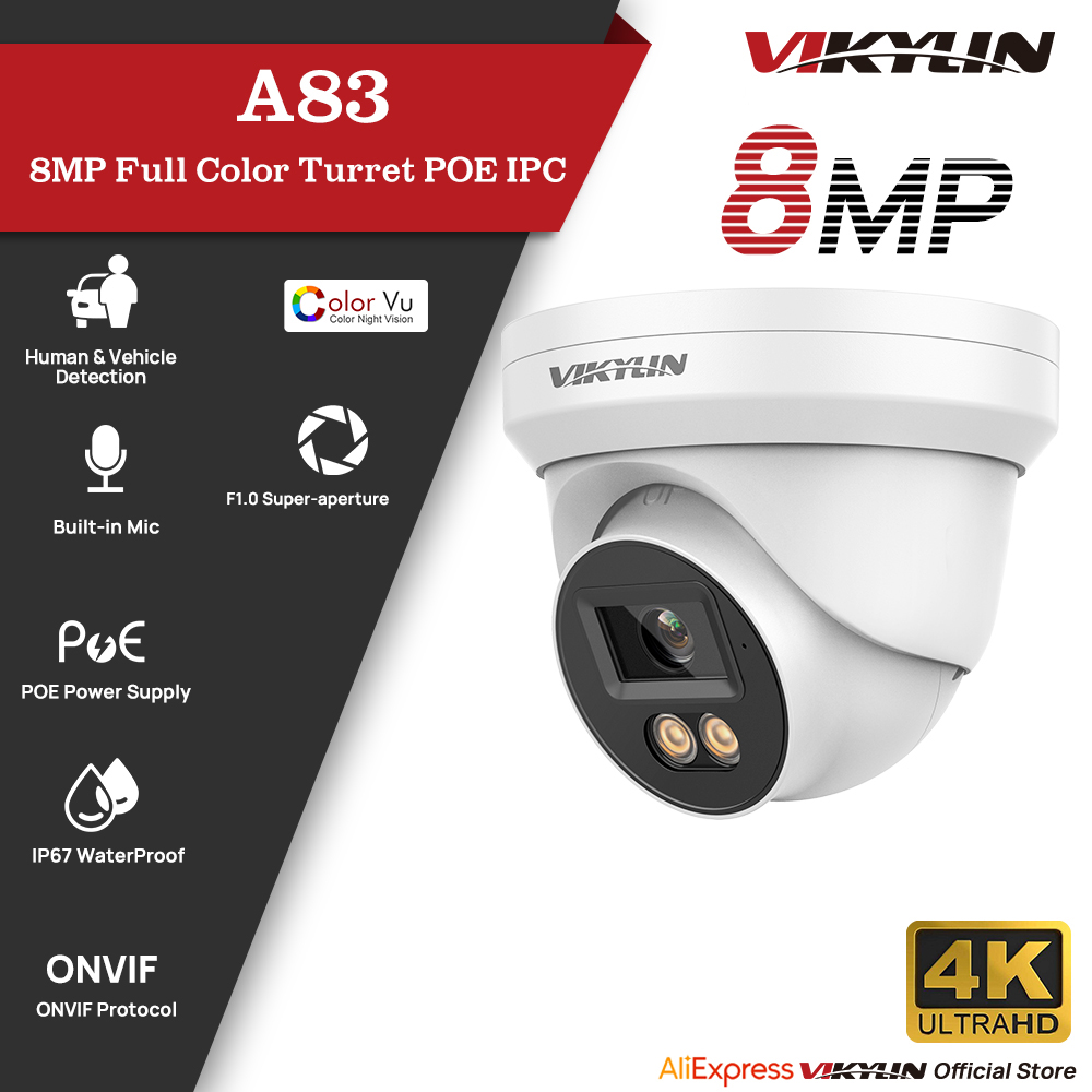 Home Security Service - VIKYLIN 8MP HD IP Güvenlik Kamerası