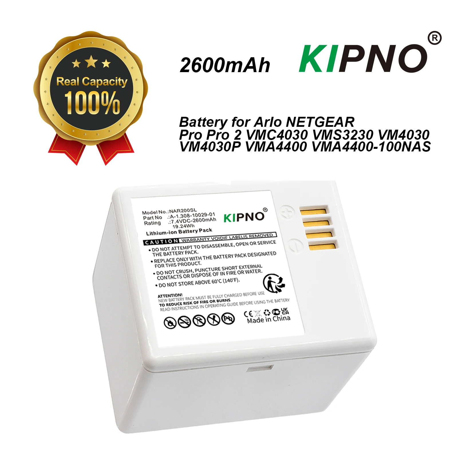 Home Security Arlo - KIPNO Yedek Pil A-1 ARLO PRO