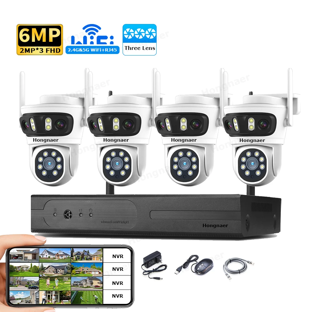 Home Security With Camera - 2026 Hongnaer 6MP 4 Kanallı 3