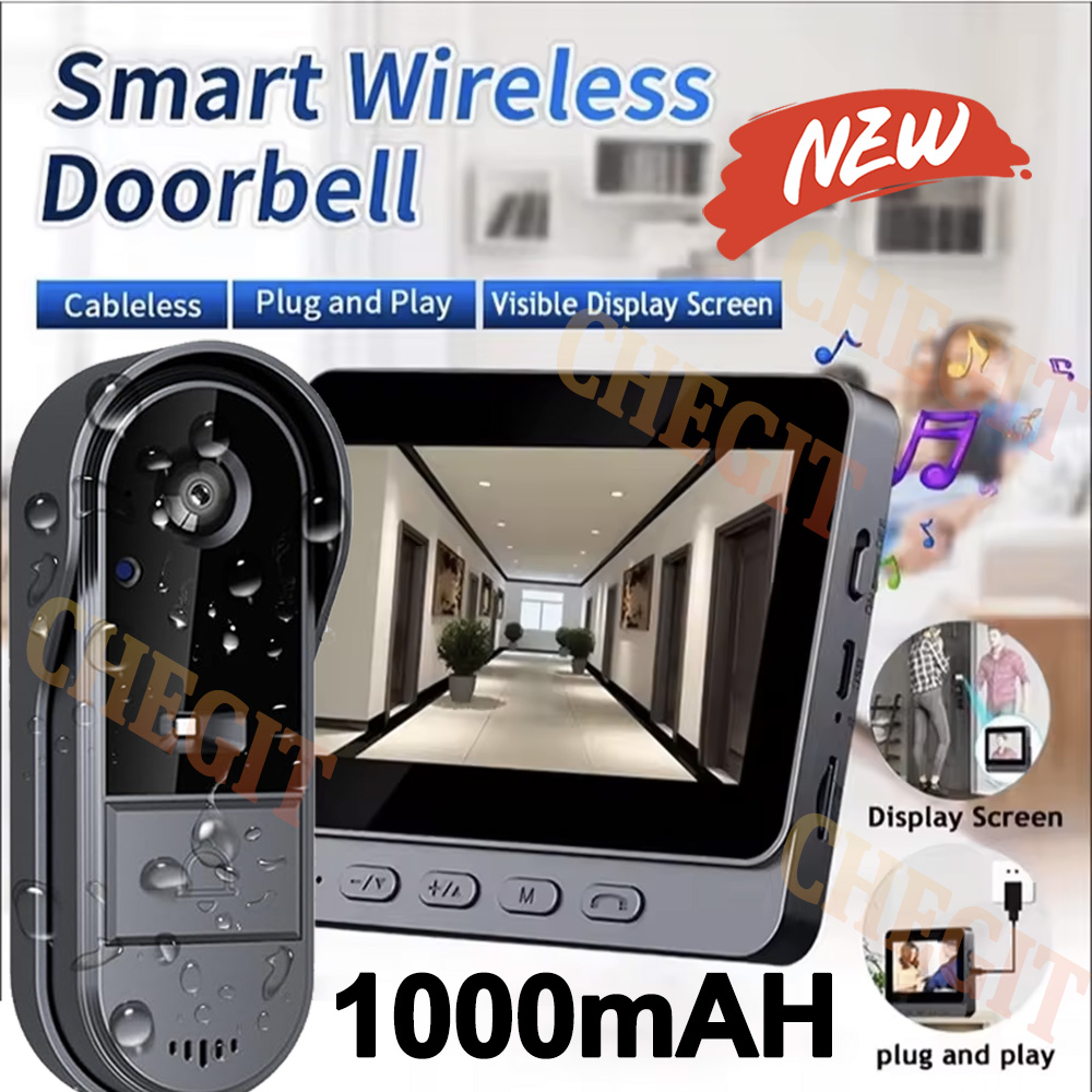 Home Security Monitoring Service - Kablosuz Wifi Kapı Zili Kamerası 1080P