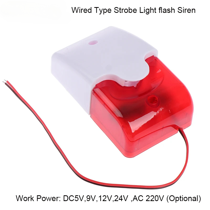 Home Security Siren - 120dB Strobe Siren Alarmı | GSM/WiFi/PSTN
