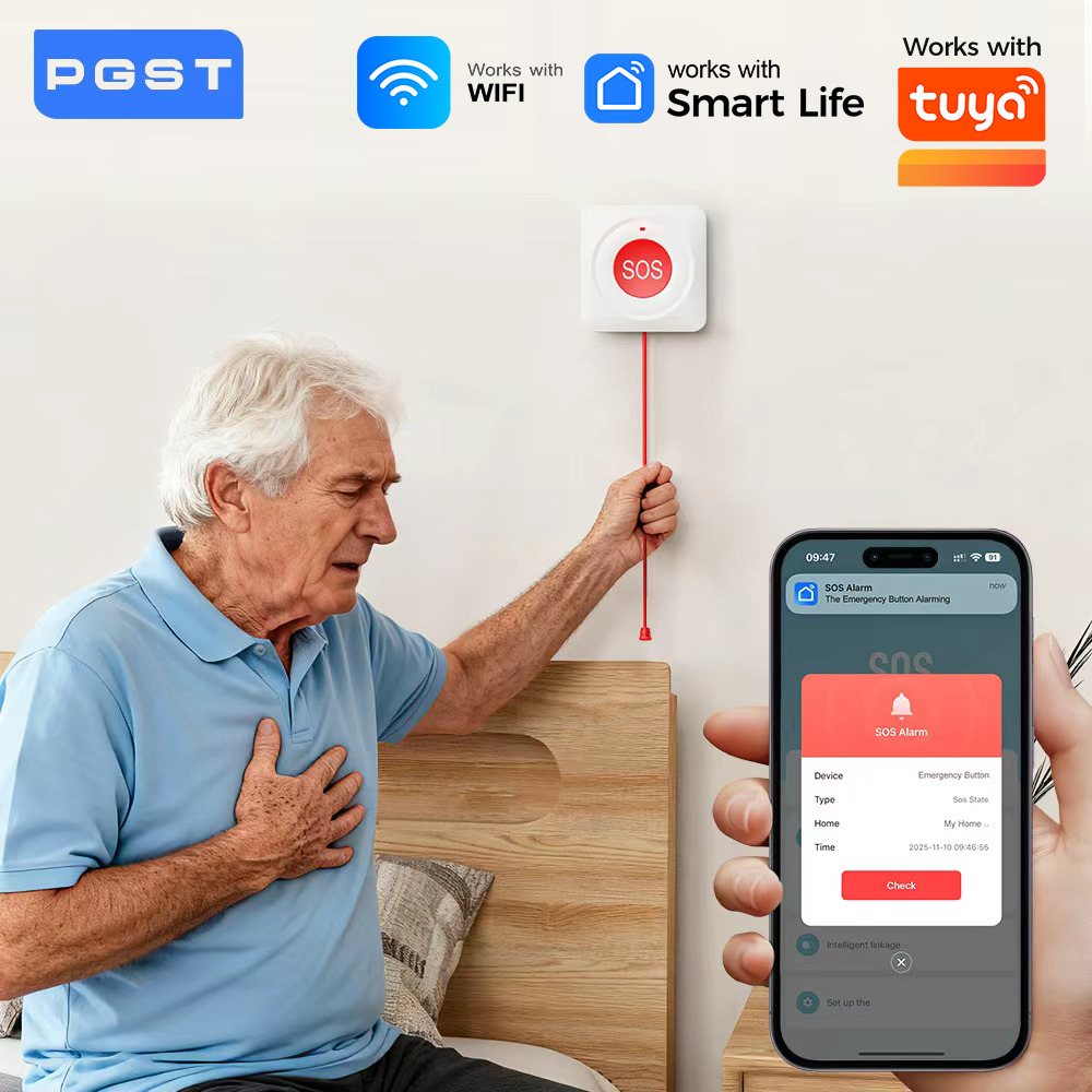 Home Security Siren - WIFI Zigbee Düğmeler SOS Butonu Tuya
