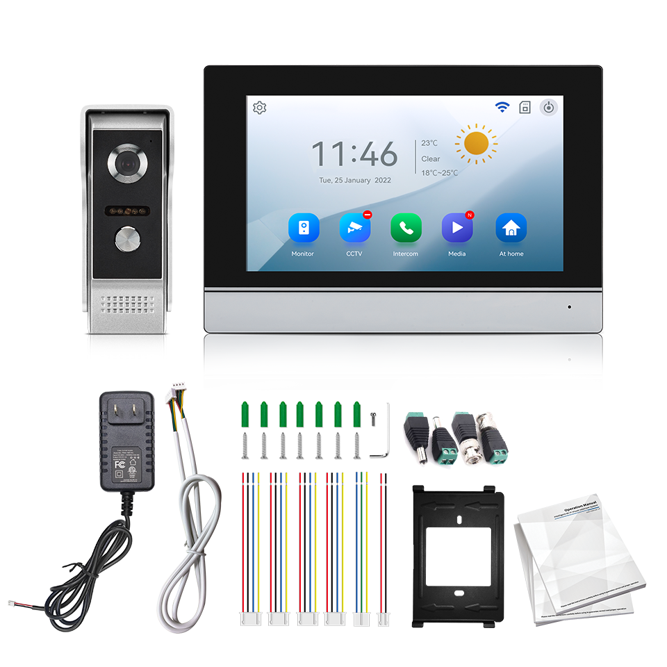 Home Security Ultimate - 7 inç IPS Ekran 2MP Tuya
