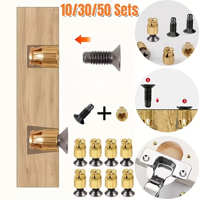 Door Reinforcer Kit - 10/30/50 Set Yeniden Kullanılabilir Menteşe Tamir