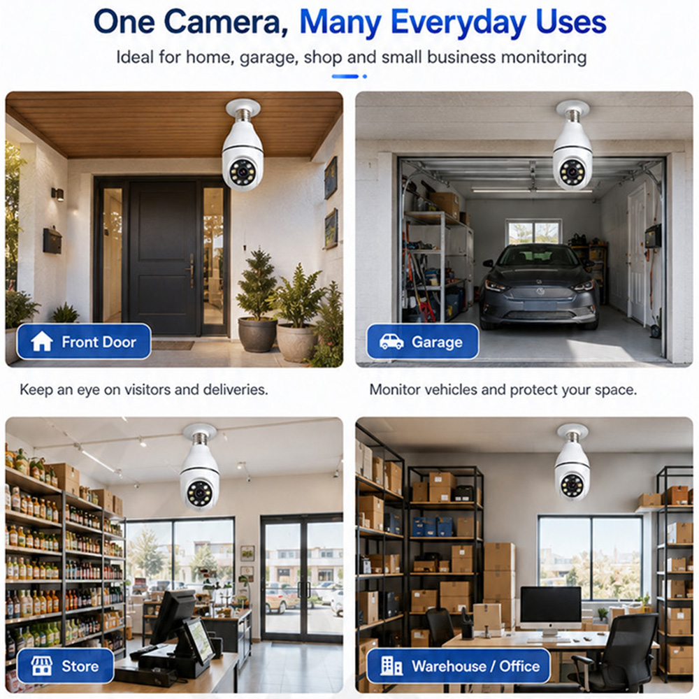 Tuya Kablosuz Ampul Kamera 2MP - Home Security Camera Xiaomi incelemesi ve fiyatı