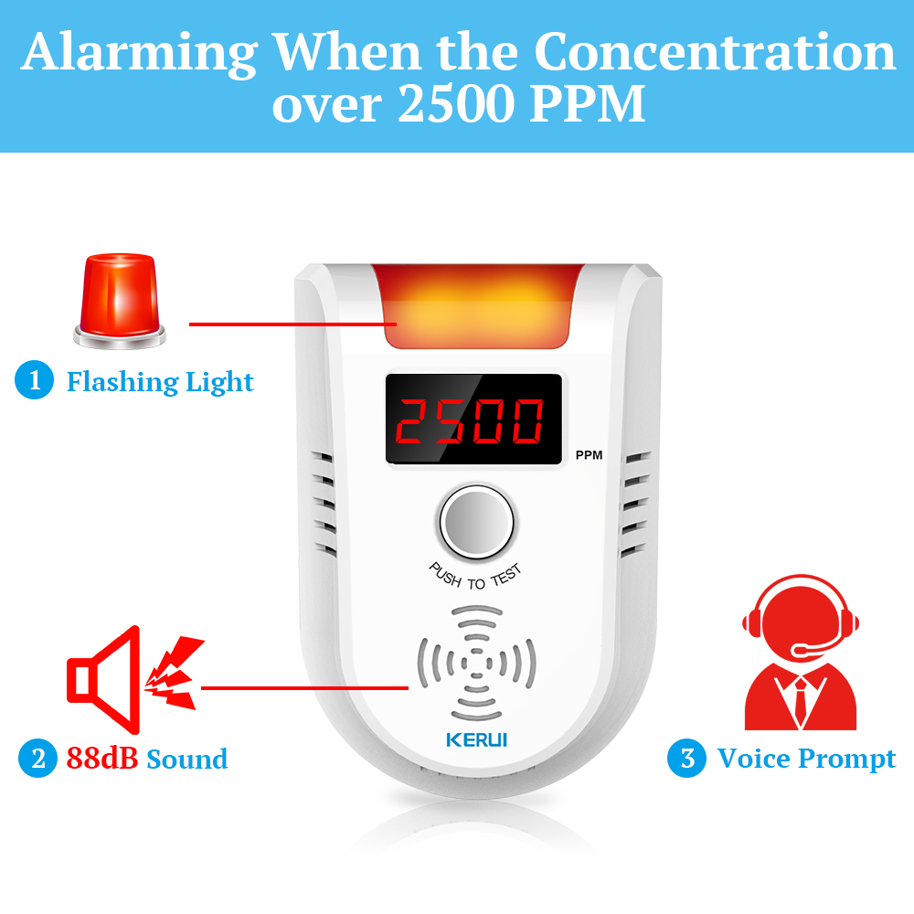 KERUI GD13 LPG GAZ Dedektörü A - Home Security Systems incelemesi ve fiyatı