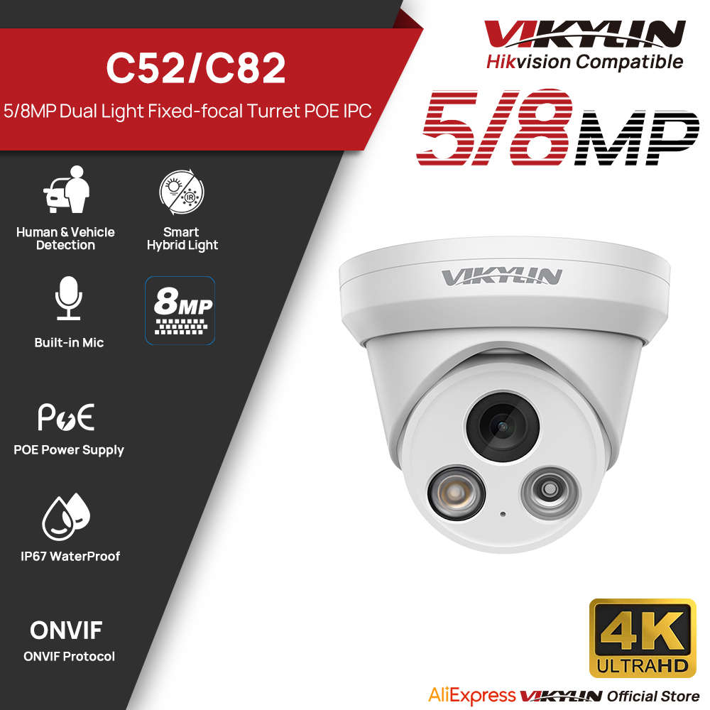 VIKYLIN 5/8MP 4K IP Kamera Çif - Home Security Service incelemesi ve fiyatı
