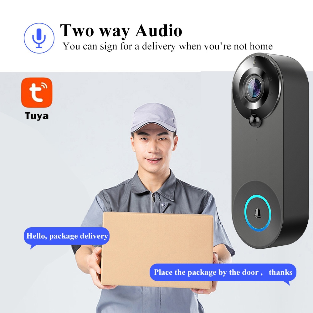 Tuya 1080P kablosuz WIFI kapı  - Home Security Monitoring Service incelemesi ve fiyatı