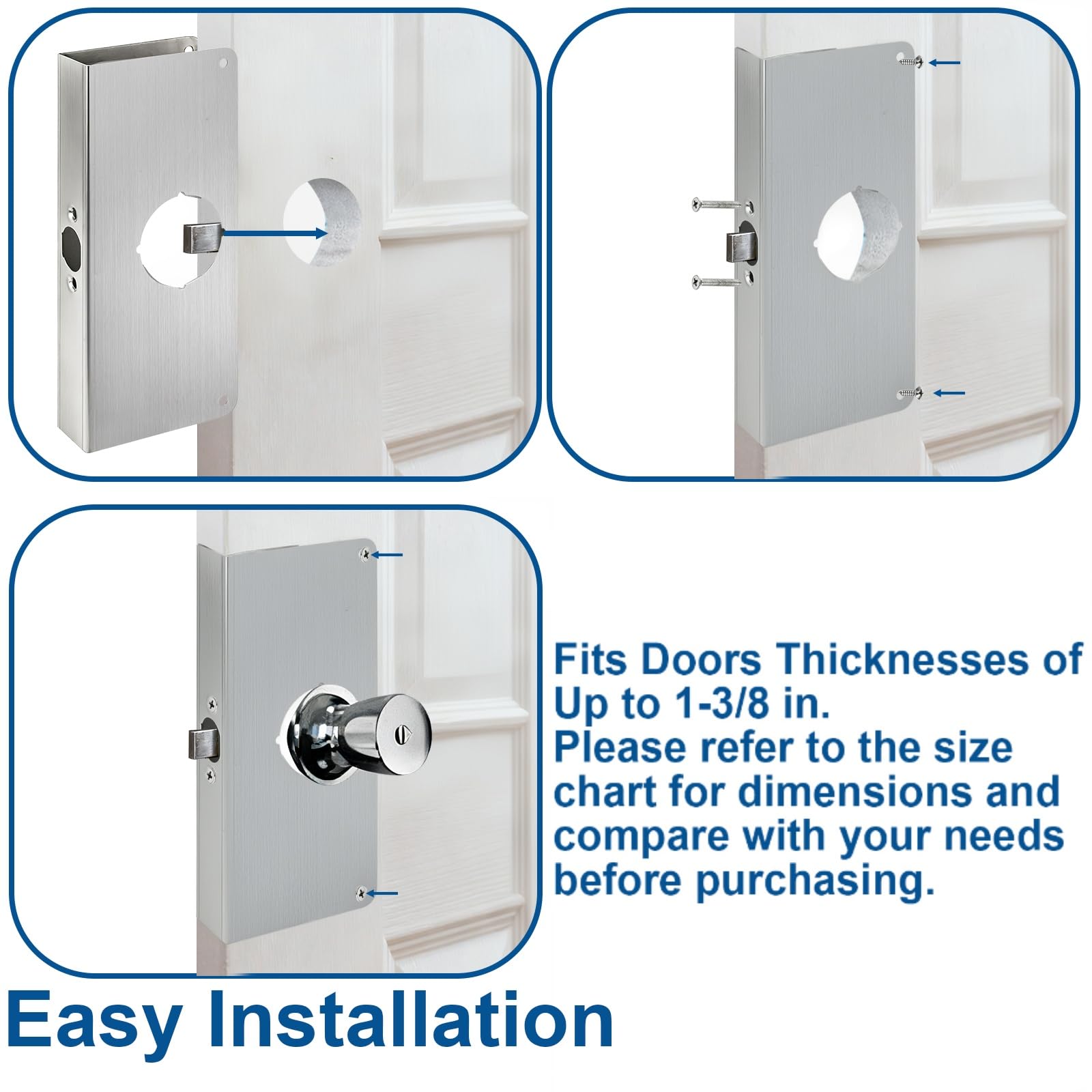 Paslanmaz Çelik Kapı Kilidi Ta - Door Reinforcer Kit incelemesi ve fiyatı