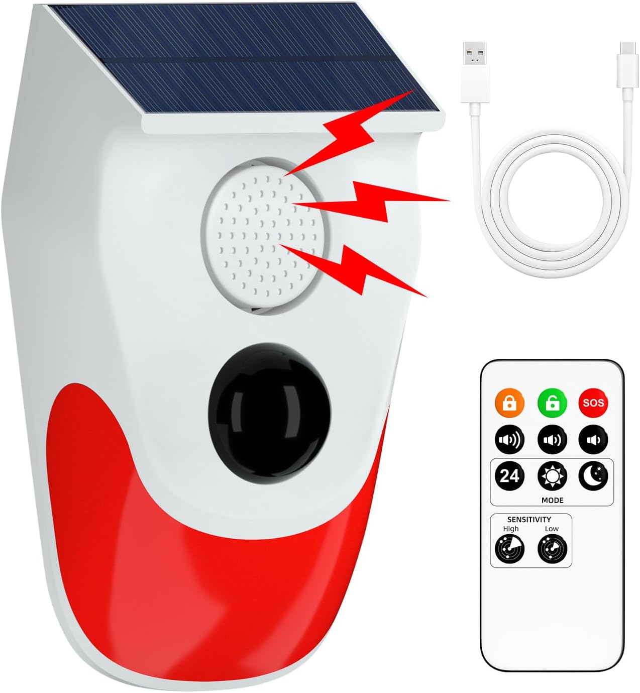Güneş Enerjili Hareket Sensörü - Home Security Siren incelemesi ve fiyatı