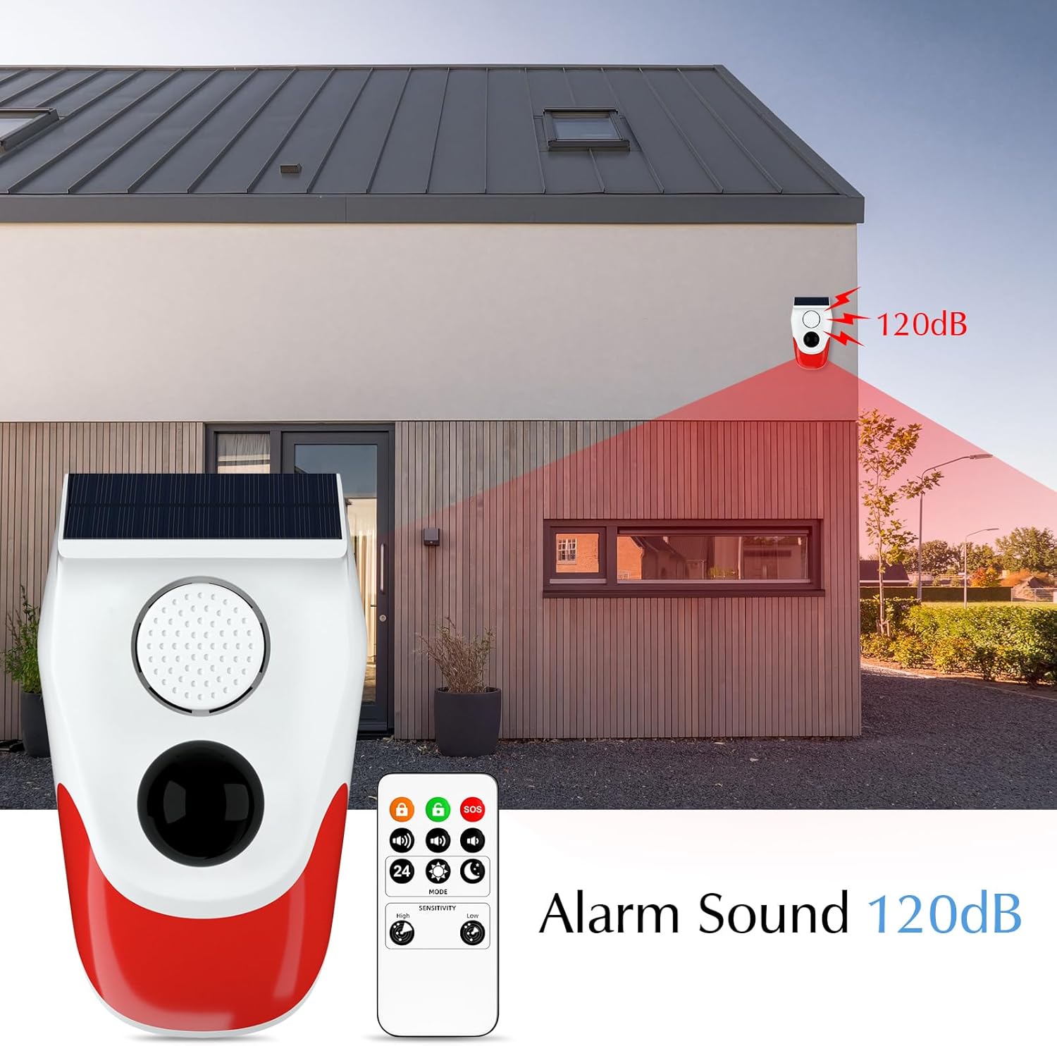Güneş Enerjili Hareket Sensörü - Home Security Siren incelemesi ve fiyatı