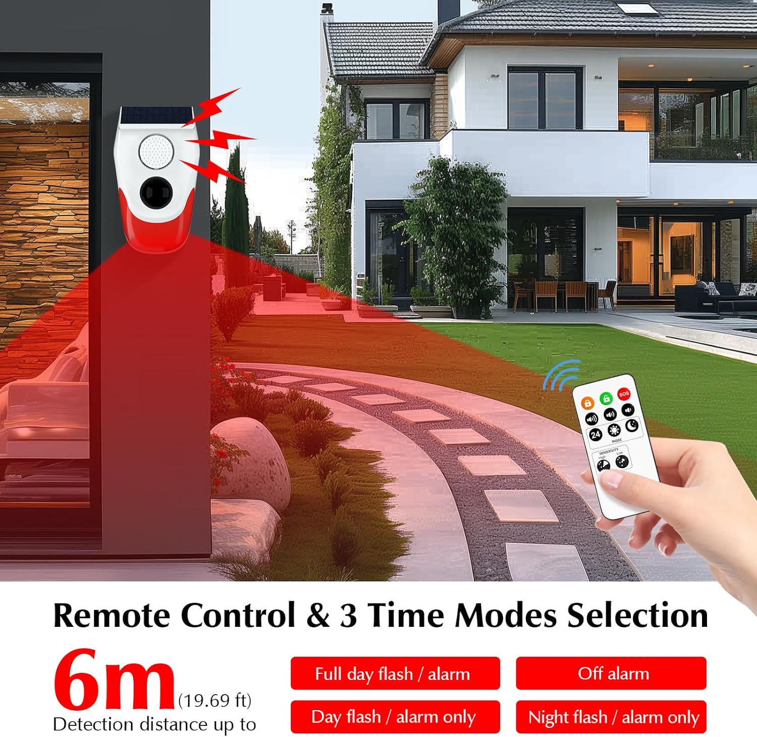 Güneş Enerjili Hareket Sensörü - Home Security Siren incelemesi ve fiyatı