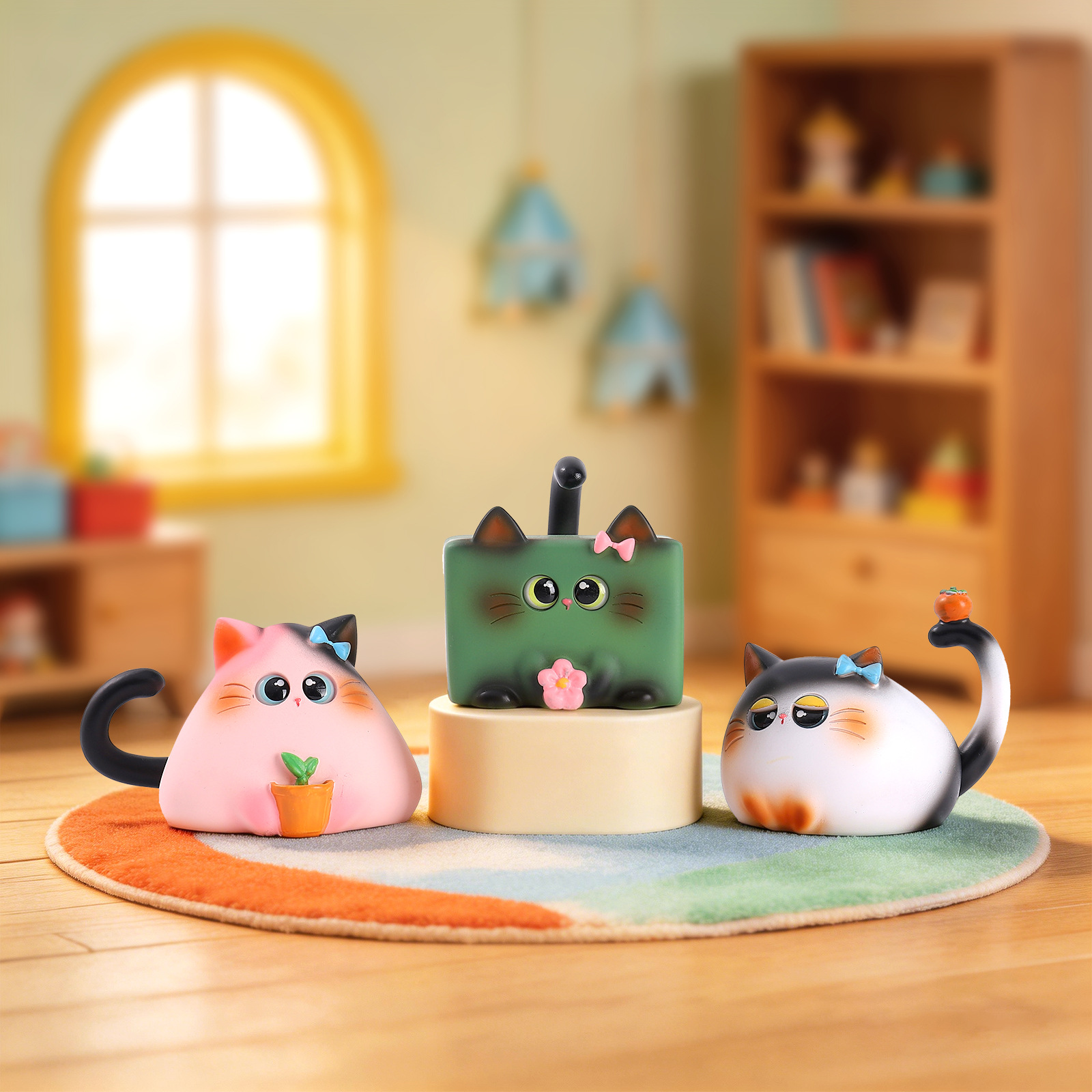 Kör Kutu Kedi Figürü Reçine Ya - Home Security Items incelemesi ve fiyatı