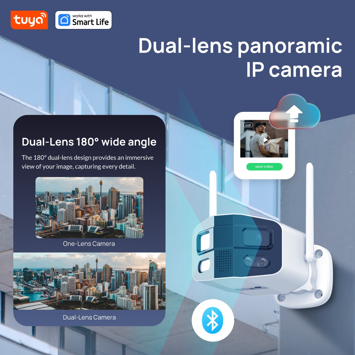 Tuya Smart 4MP 2.5K Çift Lensl - Home Security Camera Xiaomi incelemesi ve fiyatı