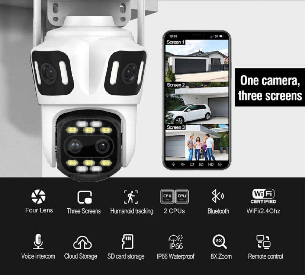 Uzoom 10K 16MP Dış Mekan PTZ W - Home Security Monitoring Service incelemesi ve fiyatı