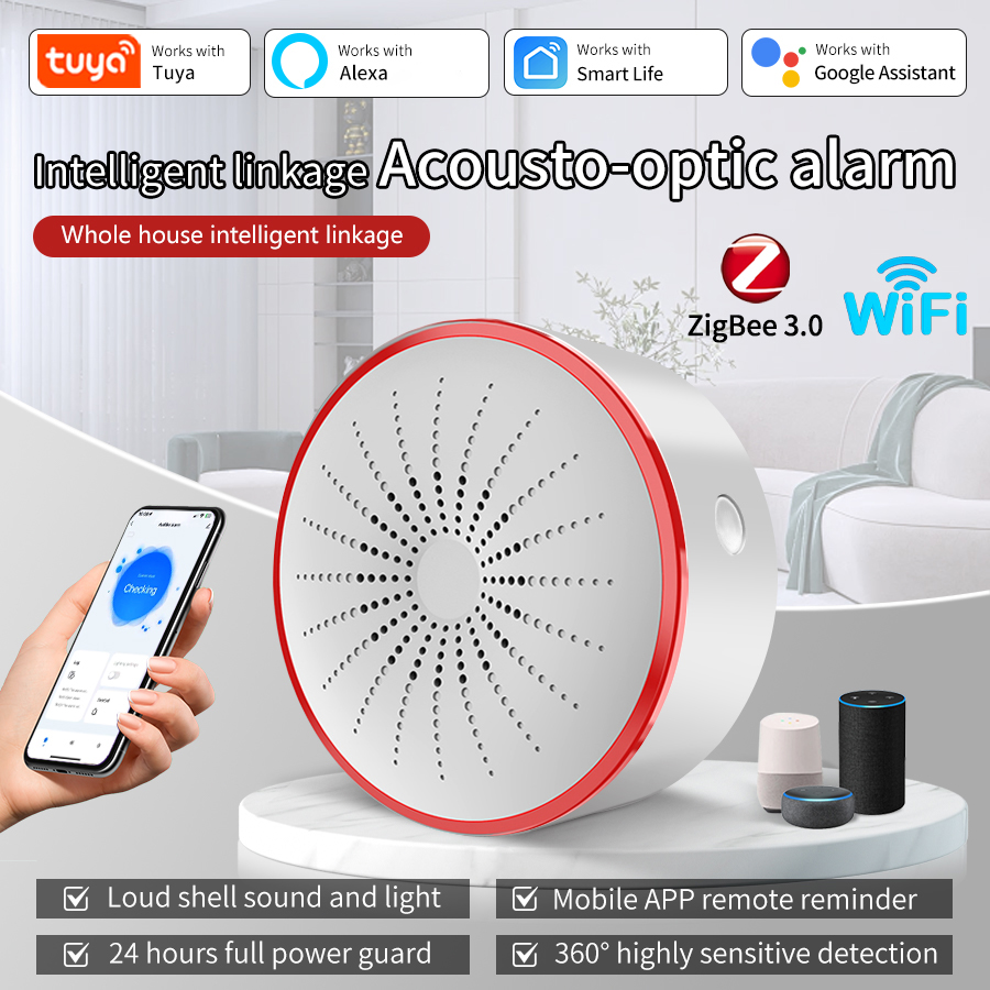 Tuya WiFi ZigBee Akıllı Alarm  - Home Security Siren incelemesi ve fiyatı