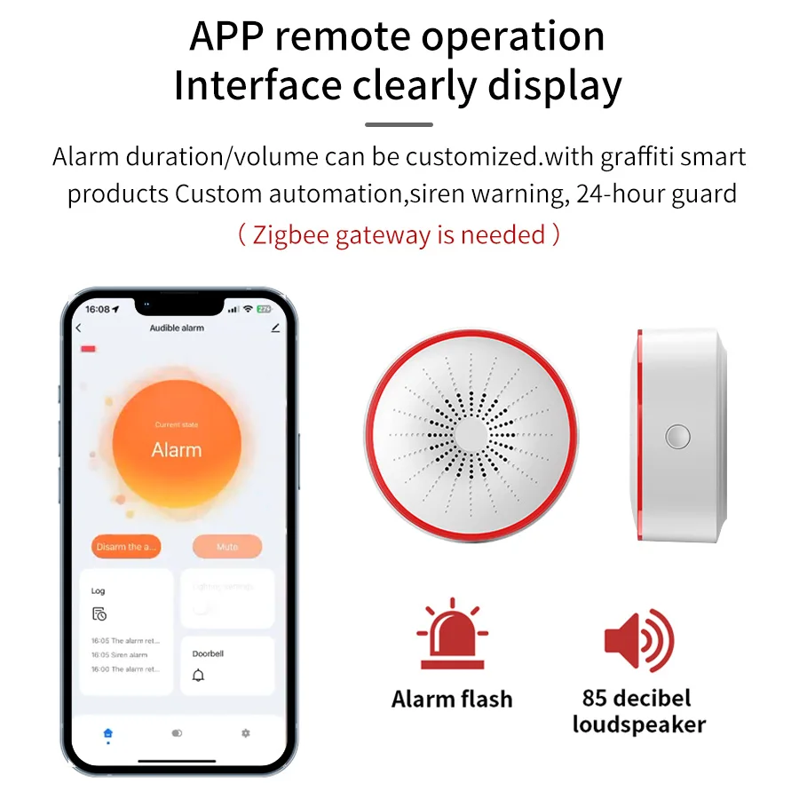 Tuya WiFi ZigBee Akıllı Alarm  - Home Security Siren incelemesi ve fiyatı