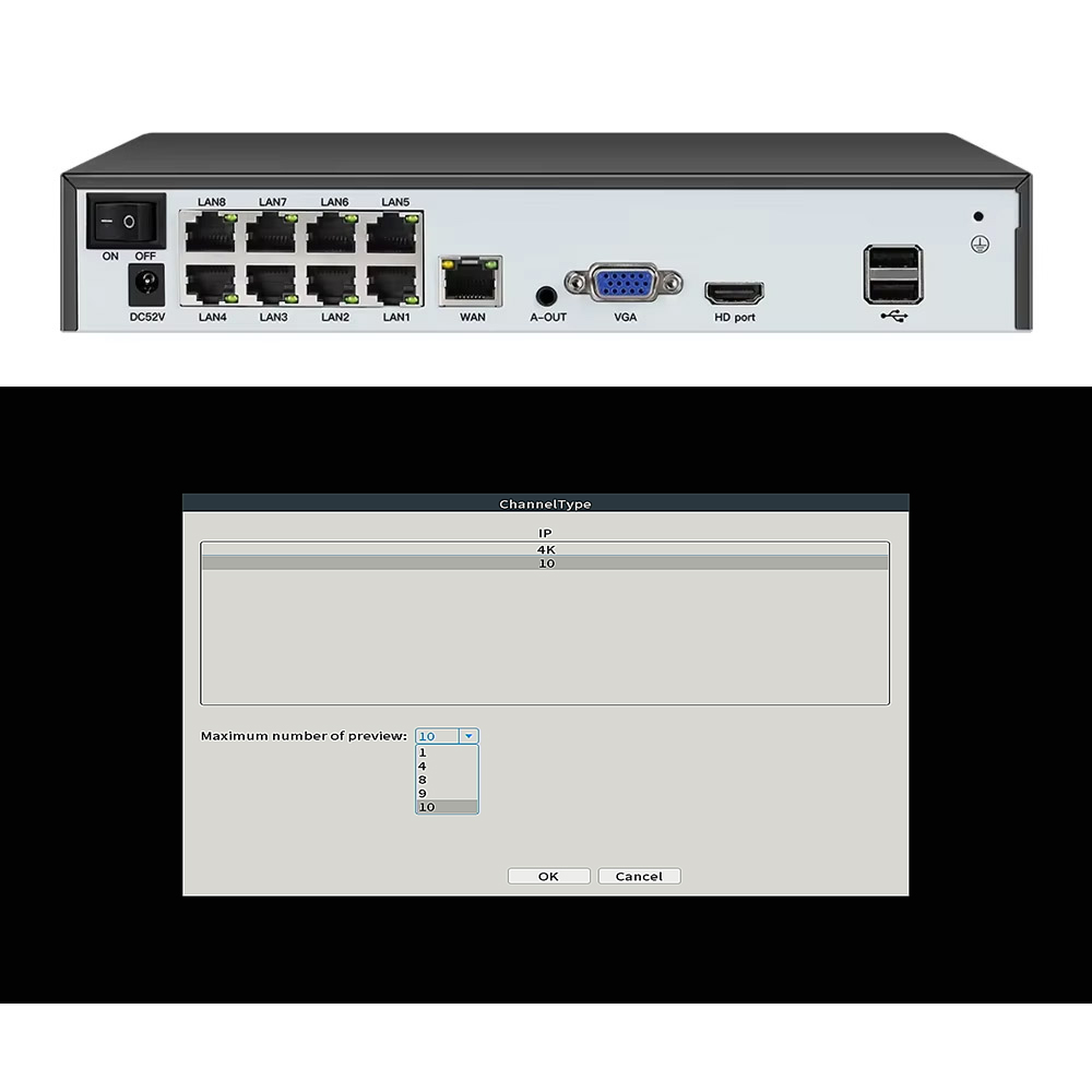 Yüz algılama H.265 8ch*4K 4ch/ - Home Security With Camera incelemesi ve fiyatı