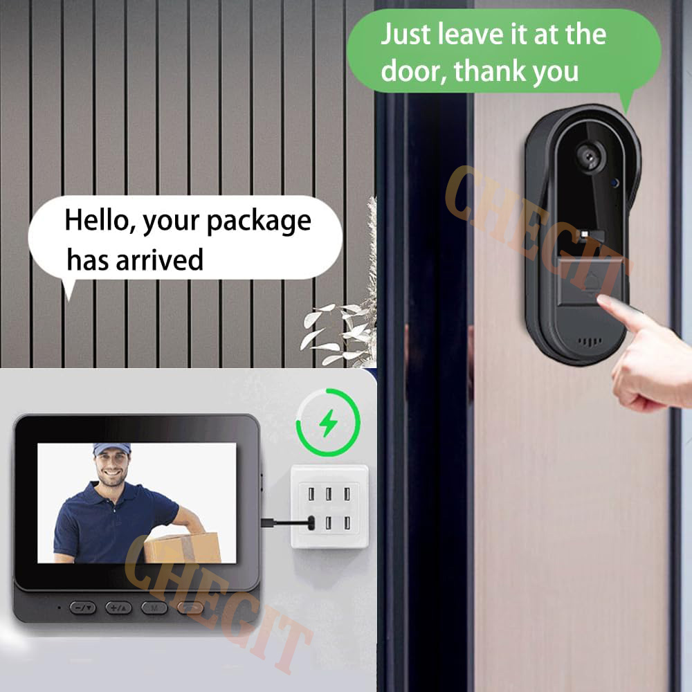 Kablosuz Wifi Kapı Zili Kamera - Home Security Monitoring Service incelemesi ve fiyatı