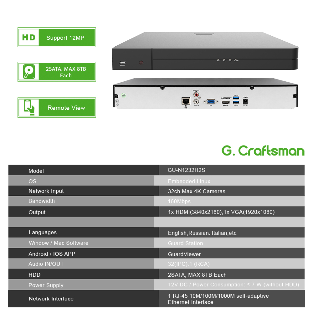 UNI 32CH NVR 12MP Güvenlik Kay - Home Security With Camera incelemesi ve fiyatı