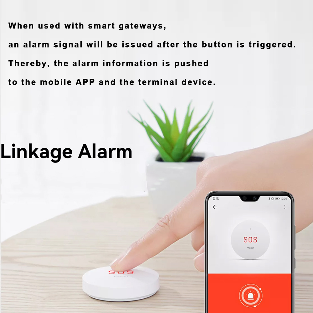 Zigbee Tuya SOS acil düğmesi e - Home Security Siren incelemesi ve fiyatı