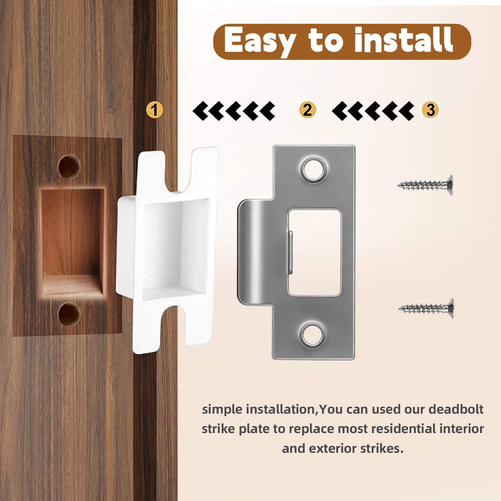 4 Adet Paslanmaz Çelikten Yapı - Door Reinforcer Kit incelemesi ve fiyatı