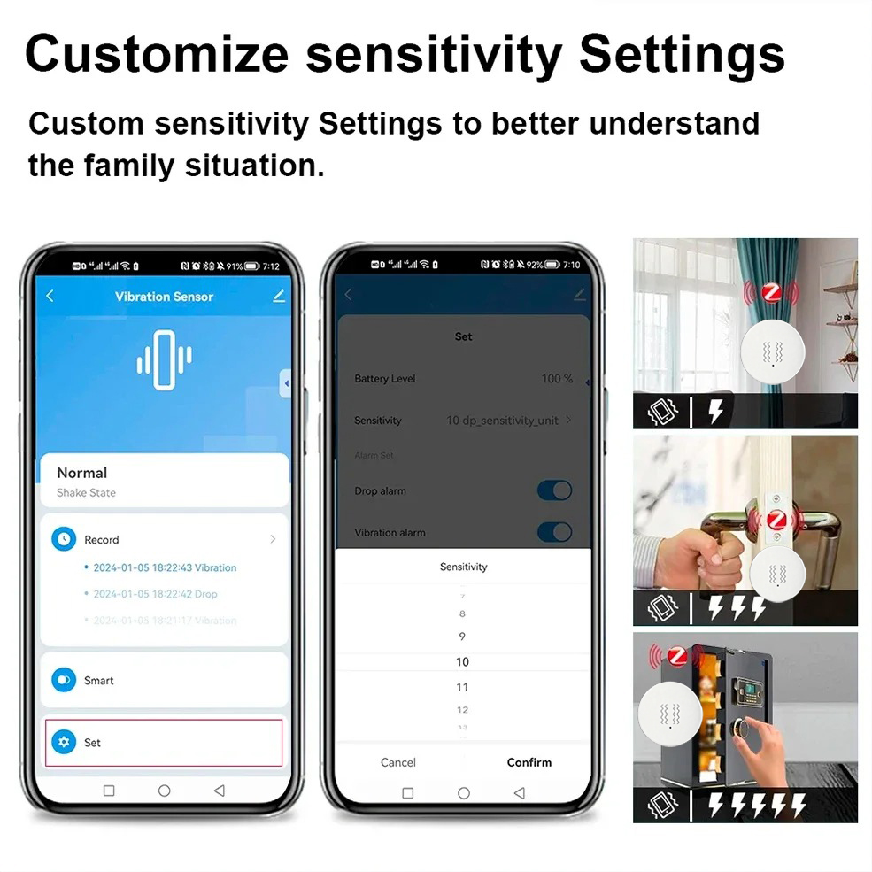 Tuya ZigBee Akıllı Titreşim ve - Home Security Systems incelemesi ve fiyatı