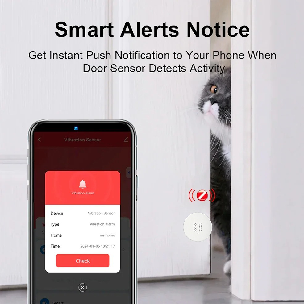 Tuya ZigBee Akıllı Titreşim ve - Home Security Systems incelemesi ve fiyatı