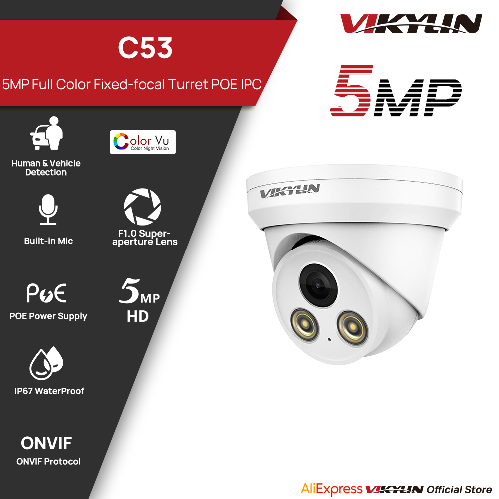 VIKYLIN 5MP Tam Renkli IP Kame - Home Security Service incelemesi ve fiyatı