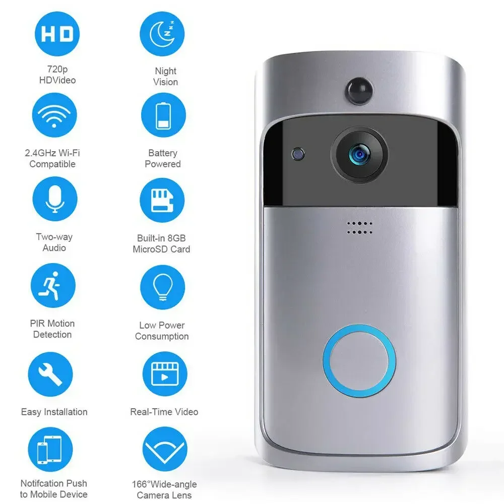 720P HD Akıllı Ev Kablosuz WIF - Home Security Monitoring Service incelemesi ve fiyatı
