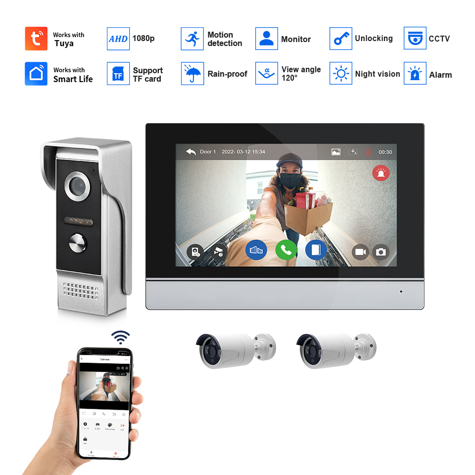7 inç IPS Ekran 2MP Tuya Uzakt - Home Security Ultimate incelemesi ve fiyatı