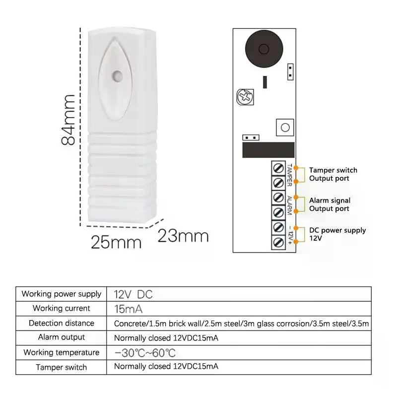 Kablolu Fotoelektrik Titreşim  - Home Security Systems incelemesi ve fiyatı
